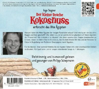 Alles Klar! Der Kleine Drache Kokosnuss Erforscht Das Alte Ägypten, 1 Audio-CD 3 Alles Klar! Der Kleine Drache Kokosnuss Erforscht Das Alte Ägypten, 1 Audio-CD – Bild 3