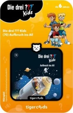 Tigercard - Die Drei??? Kids 70: Aufbruch Ins All -Berühmter Platten Laden 15944121 02