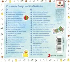 EUROPA CD Detlef Jöcker - 40 Schönste Baby- Und Krabbellieder 3 EUROPA CD Detlef Jöcker - 40 Schönste Baby- Und Krabbellieder -Berühmter Platten Laden 4476473 02