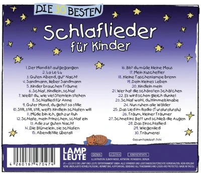 Universal CD Die 30 Besten Schlaflieder Für Kinder 2 Universal CD Die 30 Besten Schlaflieder Für Kinder – Bild 2
